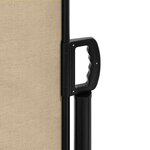 vidaXL Auvent latéral rétractable beige 200x500 cm
