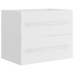 vidaXL Armoire d'évier Blanc 60x38 5x48 cm Aggloméré