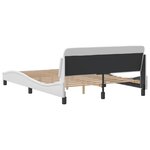 vidaXL Cadre de lit sans matelas blanc 140x200 cm similicuir