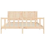 vidaXL Cadre de lit sans matelas bois massif de pin