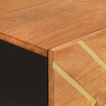 vidaXL Armoire latérale marron et noir 80x33 5x75 cm bois de manguier