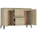 vidaXL Buffet chêne sonoma 104x35x70 cm bois d'ingénierie