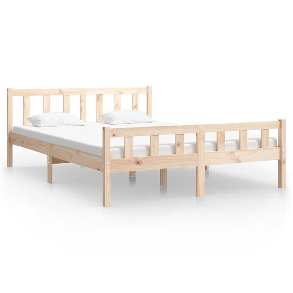 vidaXL Cadre de lit sans matelas bois massif