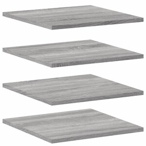 vidaXL Étagères murales 4 Pièces sonoma gris 40x40x1 5 cm bois ingénierie