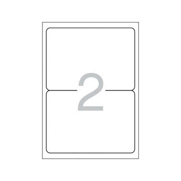 Multi3 Lot de 200 étiquettes blanches bords arrondis taille 199 6 x 144 5 mm avec adhésif permanent pour usages multiples
