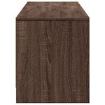 vidaXL Meuble TV avec LED chêne marron 165x34x40 cm bois d'ingénierie