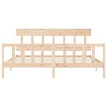 vidaXL Cadre de lit sans matelas bois massif de pin