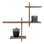 Étagère murale en bois de pin 53 x 15 x 56 cm