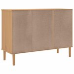 vidaXL Buffet SENJA aspect rotin marron 112x40x80cm bois massif de pin