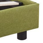 vidaXL Cadre de lit sans matelas vert tissu 140x200 cm