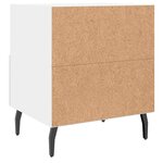 vidaXL Table de chevet blanc 40x35x47 5 cm bois d’ingénierie