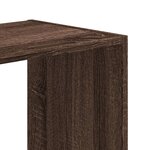 vidaXL Bibliothèque chêne marron 102x32x102 cm bois d'ingénierie