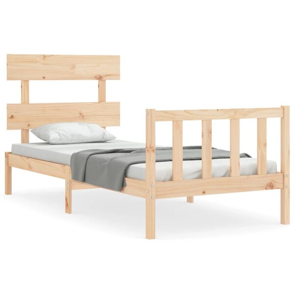 vidaXL Cadre de lit sans matelas 90x200 cm bois de pin massif