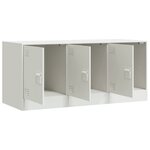 vidaXL Meuble TV blanc 99x39x44 cm acier