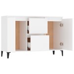 vidaXL Buffet blanc 104x35x70 cm bois d'ingénierie
