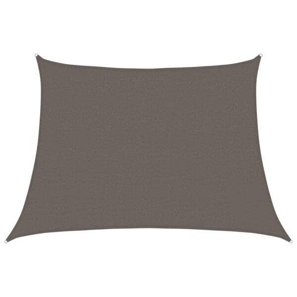 vidaXL Voile d'ombrage 160 g/m² Anthracite 4/5x3 m PEHD