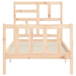 vidaXL Cadre de lit sans matelas 90x200 cm bois de pin massif