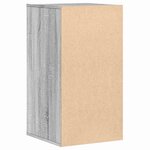 vidaXL Commode d'angle sonoma gris 40x41x76 cm bois d'ingénierie