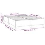 vidaXL Cadre de lit sans matelas marron 140x200 cm similicuir