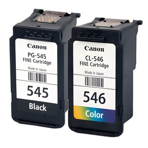 Pack de 2 cartouches d'encre authentiques HP 545/546 Noir et couleurs - programme SECOND