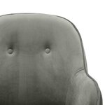 vidaXL Chaise à bascule Gris Velours