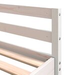 vidaXL Lit superposé et bureau et échelle 200x200cm bois de pin massif