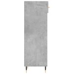 vidaXL Armoire à chaussures gris béton 30x35x105 cm bois d'ingénierie