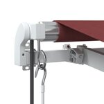 vidaXL Auvent rétractable automatique bordeaux 300x250 cm