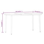 vidaXL Ensemble de salle à manger de jardin avec coussins 7 Pièces Beige