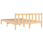 vidaXL Cadre de lit sans matelas bois massif