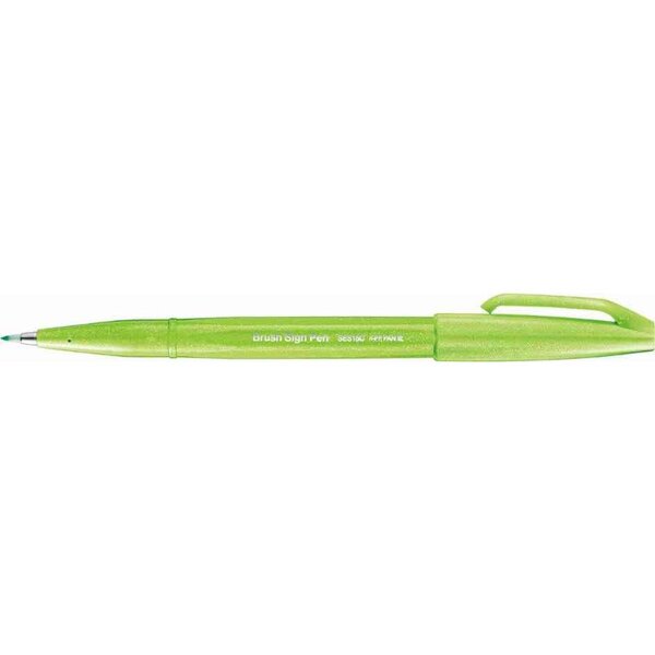 Stylo feutre brush sign pen ses 15  vert pastel pentel arts