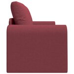 vidaXL Canapé Lit de Sol 2-en-1 Rouge Vin 148x71x83 cm Tissu
