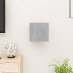 vidaXL Meuble TV mural Gris béton 30 5x30x30 cm