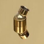 vidaXL Pomme de douche pluie Acier inoxydable 40 cm Ronde Doré