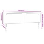 Tête de lit vidaXL Design simple Blanc pur 200 cm Similicuir