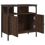 vidaXL Armoire lavabo de salle de bain chêne marron 60x30x60 cm
