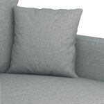 vidaXL Ensemble de canapés 4 Pièces coussins gris clair tissu