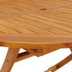vidaXL Ensemble à manger de jardin 5 Pièces Bois d'acacia solide