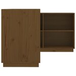 vidaXL Bureau Marron miel 110x50x75 cm Bois massif de pin