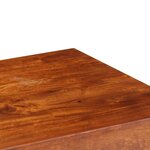 Bureau table meuble travail informatique bois d'acacia et finition en sesham 110 cm 0502092