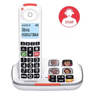 Téléphone fixe senior avec répondeur swissvoice xtra 2355