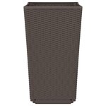 vidaXL Jardinières 4 Pièces marron 32 5x32 5x57 cm polypropylène