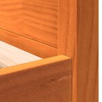 vidaXL Lit de jour sans matelas cire marron 100x200 cm pin massif