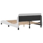 vidaXL Cadre de lit sans matelas noir 140x190 cm similicuir