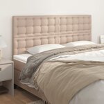 vidaXL Têtes de lit 4 Pièces Cappuccino 80x5x78/88 cm Similicuir