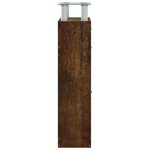 vidaXL Armoire à chaussures Chêne fumé 63x24x104 cm Bois d'ingénierie