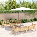 vidaXL Salon palette de jardin 5 Pièces bois d'acacia massif