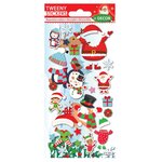 Scène à décorer - Autocollants mousse 3D Habits de Noël