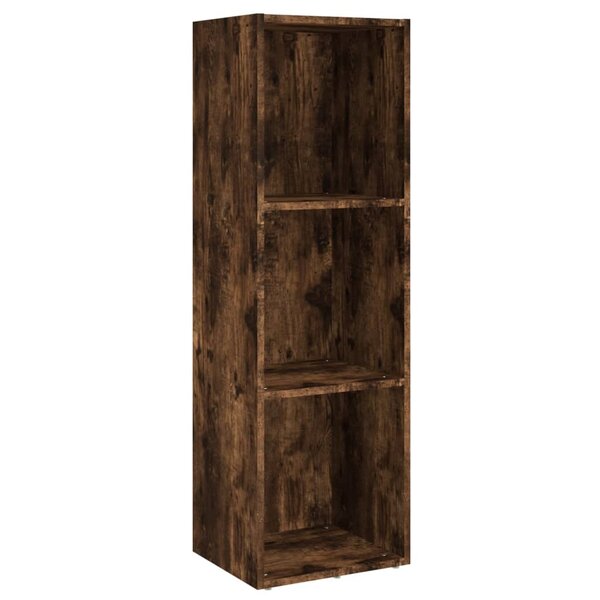 vidaXL Bibliothèque/Meuble TV chêne fumé 36x30x114cm bois d'ingénierie