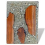 vidaXL Tabouret Bois de teck massif et résine